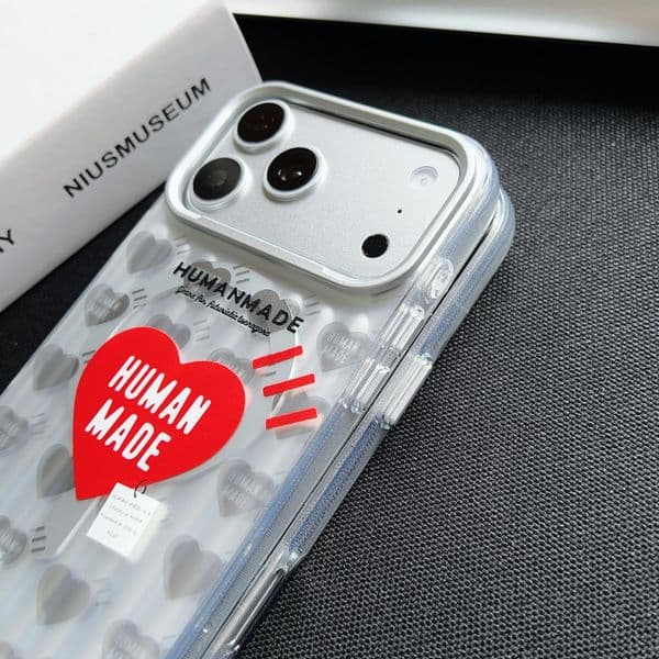 Transparent Magnetic Suction Heart-Shaped Phone Case - Fits iPhone 15 Pro Max & Other Models