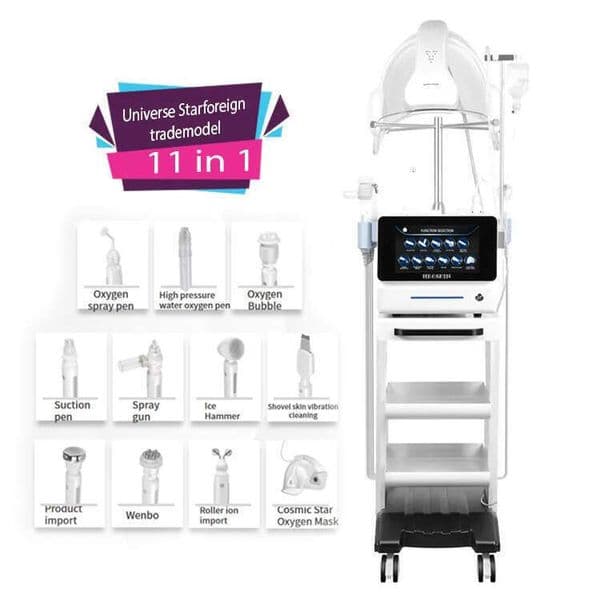 Upd Luxury Skincare Cosmic Star Mask 11 In 1 H2o2 Microdermabrasion Skin Exfoliating Facial Deep Cleaning Hydrating Aqua Peel Photodynamic Therapy Machine