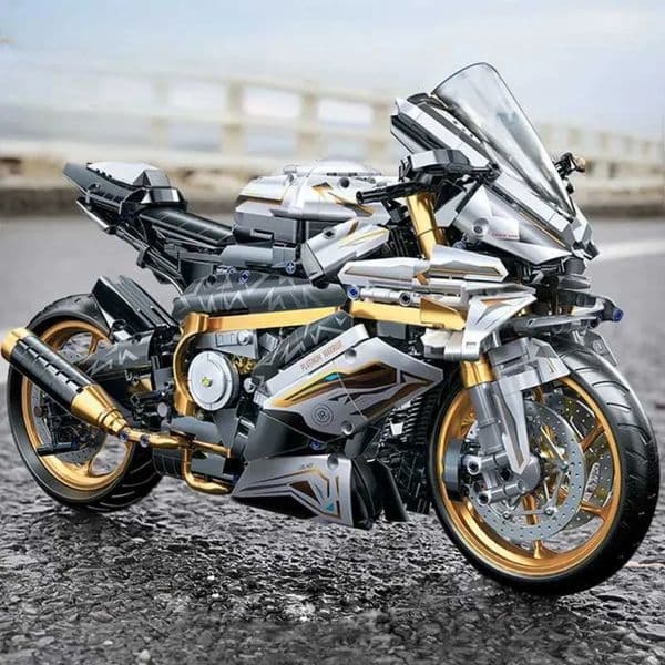Build Block Set Build Block Set NEW brick MOC Technical Platinum Model Building Blocks Kit Adults Display Motorcycle For Adult Kids Brick Birthday Gifts Toy T