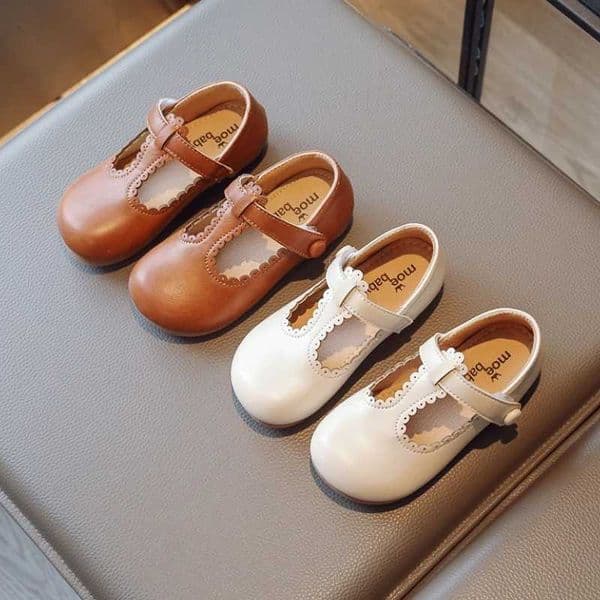 Leisure Girl Leather Shoe2025autumn New Style Child Flat Bottomed Shoe Anti Slip Soft Sole Girls School Shoes Performance ShoesT260507