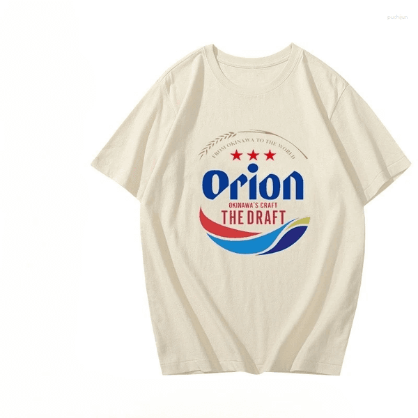 Men's T Shirts 2026 Orion Short Sleeve T-Shirt With Okinawa Beer Cotton Clothing And Women's Fashion Summer Shirt