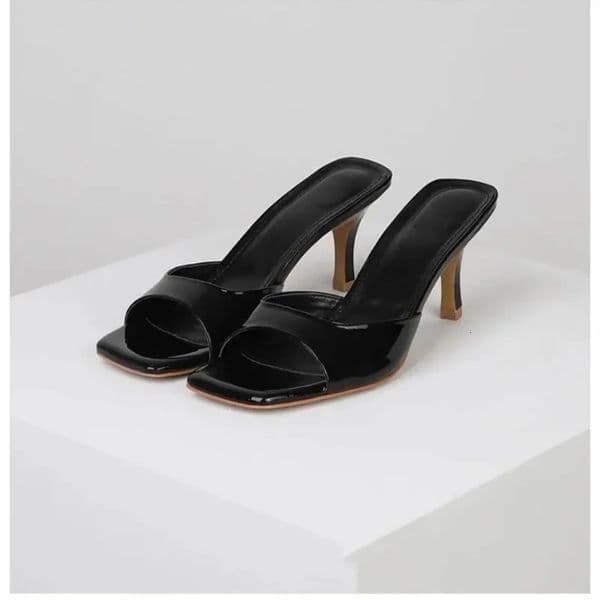 High Heels Womens Slippers Elegant Casual Square Toe Slippers Summer Shoes Zapatos De Mujer Womens er Sandals 35-42 260507
