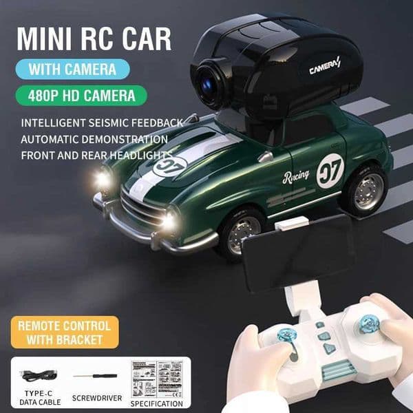 1/46 Mini RC Car 24G RC Drift Cars with Detachable WIFI HD Camera Lighting Racing Remote Control Cars Toy for Boys Kids GiftsT260507