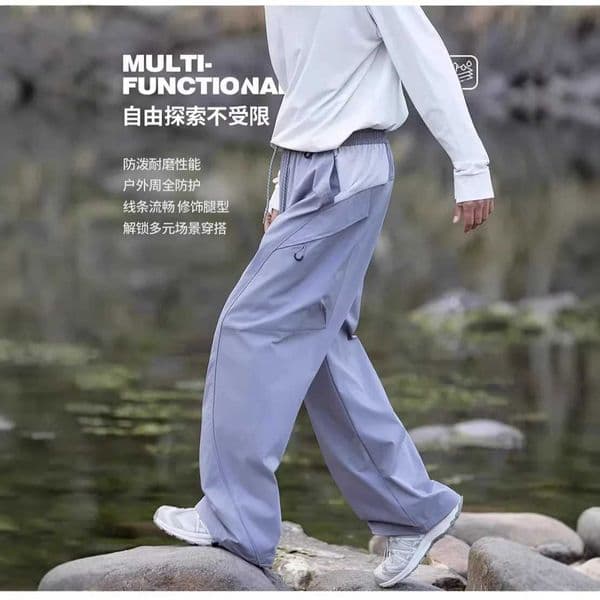 Outdoor Waterproof Quick Dry Sport Hiking Pant Men Women Loose Casual Techwear Track Cargo Pant Joggers Sweatpants Trousers S260506