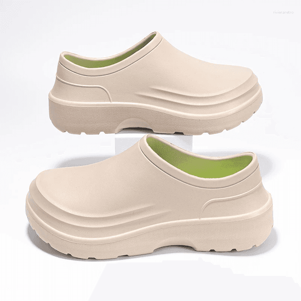 Sandals Men's Chef Waterproof Non-Slip Oil-Proof Kitchen-Specific Large-Size Thick-Soled Wear-Resistant Slip-On Work Safety Shoes