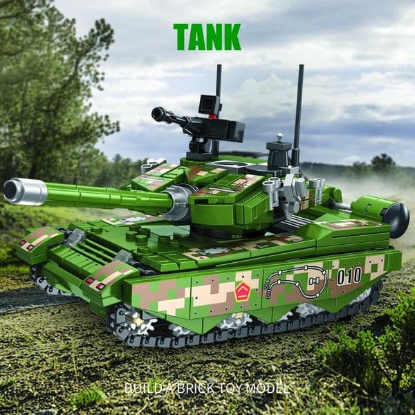 483PCS Tank Model Building Blocks Toy Set Assembly Puzzle Bricks Creative Education Toy Desktop Decoration GiftsJ260507