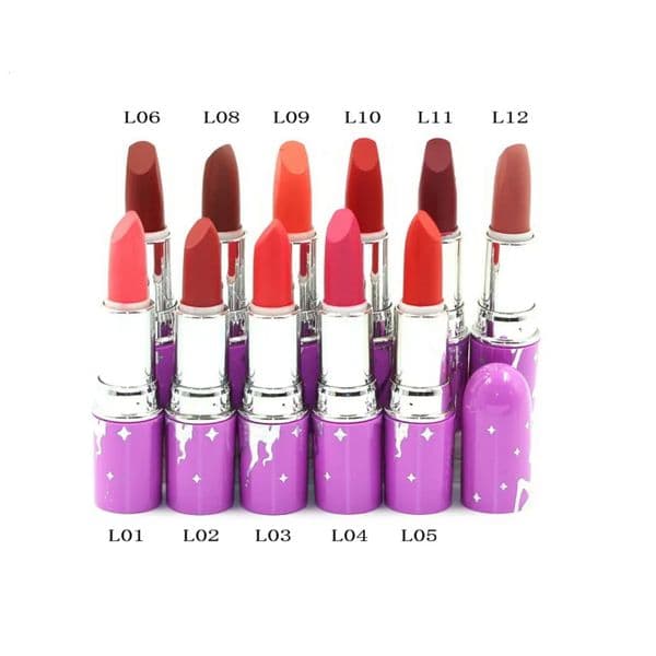 Designer Lipstick Matte Purple - Long-Lasting Vegan Lipstick Tubes, lip plump Comfortable Wear Lip