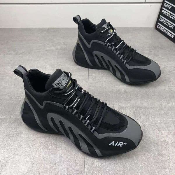 Cross-Border High-Top Sneakers Fashion Versatile Breathable Comfortable Men's Dad Shoes