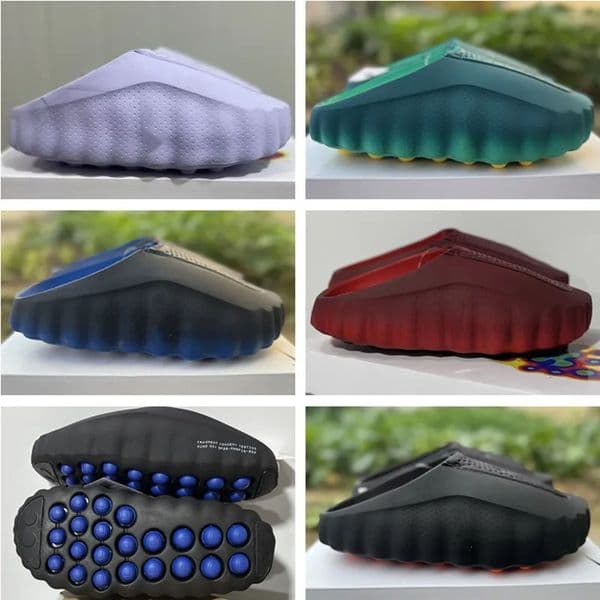 PK Mind 001 Slide Black Blue Desginer Slides Slippers Slipper Team Solar Red Black Chrome Light Smoke Grey Men Women Summer Fashion Shoes US13 14 Choose one size up