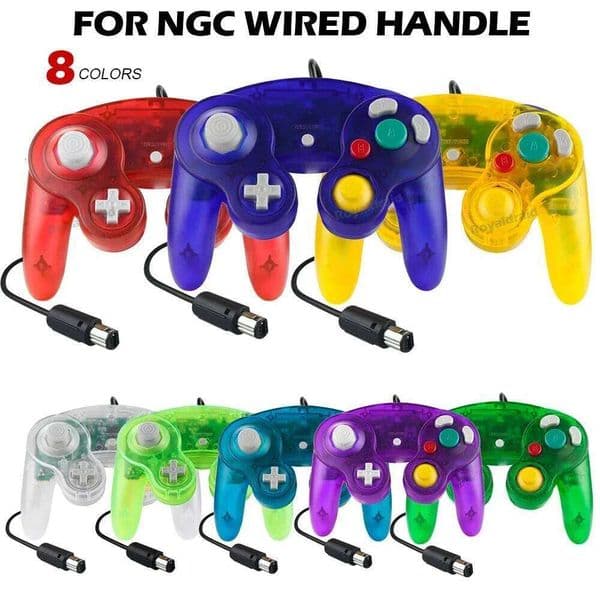 Multi-Colors Wired Joypad Controller For GameCube NGC Classic Joystick Retro Game Console Gamepad Access S260506