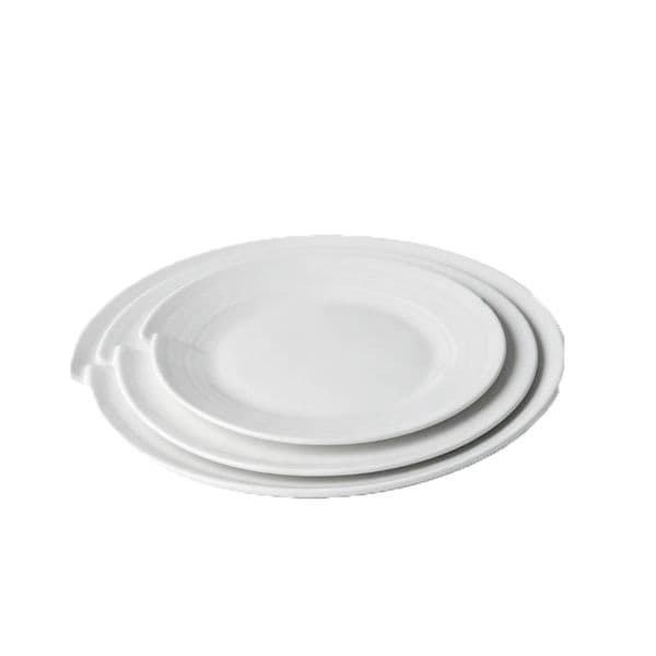 Excellence Series Bone China Dinner Plates for Steak & Pasta