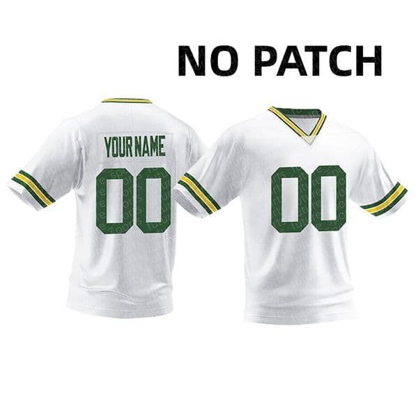 Customized NO PATCH men's vintage rugby shirt, V-neck casual rugby jersey, casual outdoor sweat-absorbing