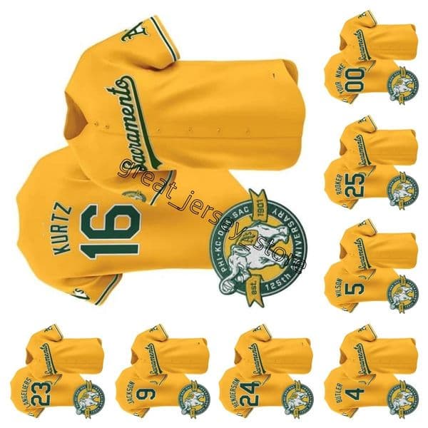 Brent Rooker JJ Bleday Reggie Jackson Rickey Henderson Shea Langeliers Zack Gelof Athletics baseball jersey Custom Men 2026 City