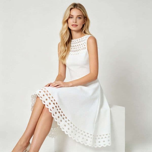 Designer waist cinching slimming French women's vest, summer and autumn new elegant and fashionable q26 sexy vest skirt, retro knitted dress