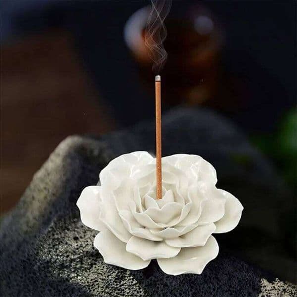 Handmade Ceramics Burners Small Lotus Censers Sandalwood Sticks Incense Holders Zen Desk Home Decor Ornaments 26H0508
