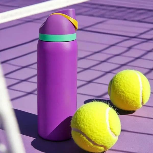 Owalaa purple 32oz945ml stainless steel insulated water bottle with strawfor daily sports outdoorperfect gift 260508