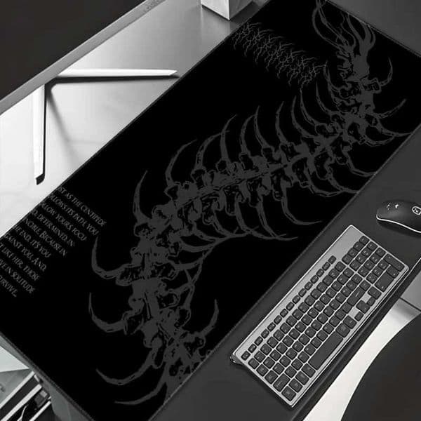 XXL Dark Gothic Centipede Gaming Mouse Pad with Spine Ribs Large Mouse Mat Desk Mat for Office Keyboard Mouse Pads for DeskT260508