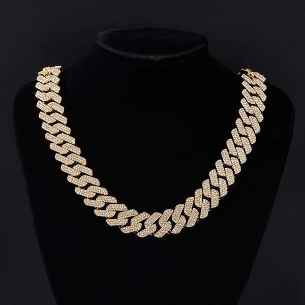High designer braceletnecklace moissanite GRA Sier Ice Out 18mm VVS Dia Chain Mens Moissanite Rapper hip hop chain Cuban Link
