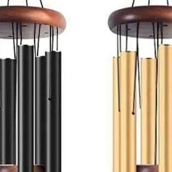 Classic 26 Inch Aluminum Pipe Wind Chimes With Wooden Hanging Tag Farmhouses Terraces Gardens Balcony Corridor Decoration 26W0508