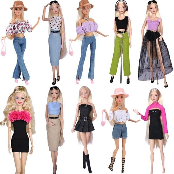NK 29CM Doll Clothes Fashion Doll Dress Scoks Babi Shoes For 115 inch Doll Clothes For 1/6 Dolls Accessories Girl Gift Toy JJ260507