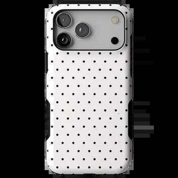 INS Korean Multi-Color Polka Dot Phone Case for iPhone 17 17e 16e 16 15 14 13 12 11 XS Air Pro Max Plus Double-layer Back Cover 26W0508