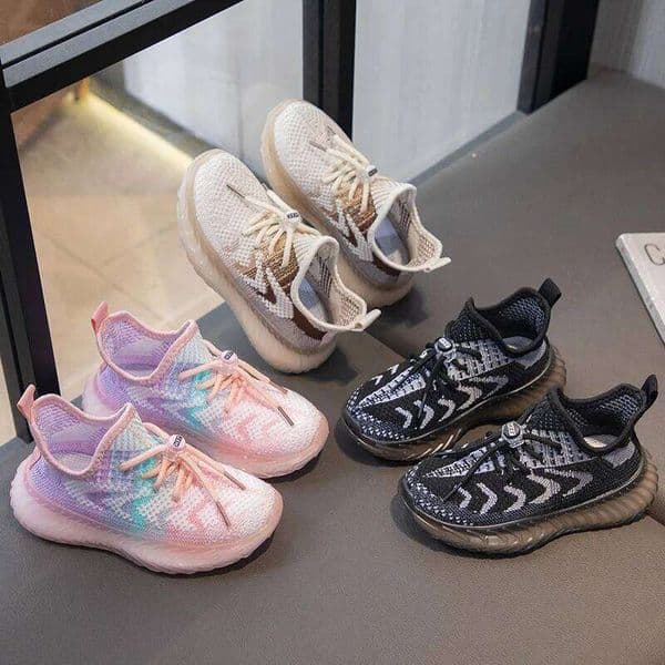 2026 Kids Sneakers Breathable Mesh Casual Soft Sole Running Shoes For Boys Girls Spring Summer 26H0508