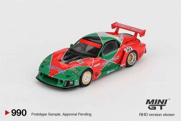 Presale Blister box - MINI GT 164 RX-7 LB-Super Silhouette 787B/Impreza WRC98 998 Rally Monte-Carlo 3rd Alloy Vehicle Car ModelL2605083BUM