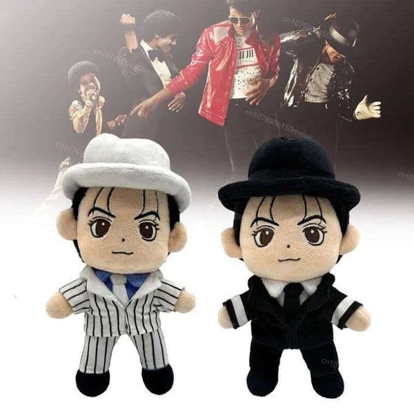 New Movie Michael Plush Dolls The King of Pop Legendary Singer and Dancer Stuffed Soft Toy Christmas Birthday Gift for Children 26L0508