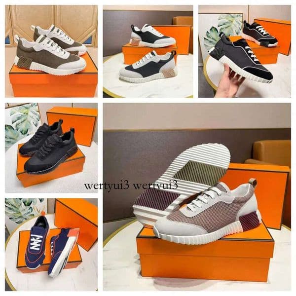 Bouncing Sneakers Designer Suede Casual Shoes Trainers Breathable Mesh Running Shoe Men Bounce Dhgate Sneaker Women Non-Slip Rubber Sole Flat Train