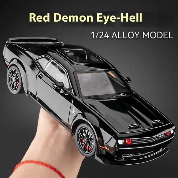 124 Dodge Challenger SRT Hellcat Redeye Muscle Alloy Diecast Car Model Computer Desktop DIY High Simulation Collection OrnamentL260508OXU8