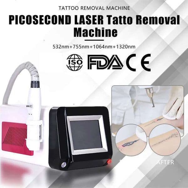 Upd Strong Effect Fast Tattoo Remover High Power Picosecond Laser Nd Yag Skin Beauty Pigment Correction Desktop Pico Laser Tattoo Eyebrow Wash Salon