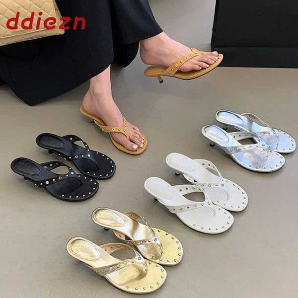 Fashion Women Flip Flops Slippers Low Heel Female Outdoors Summer Beach Slides Pumps Ladies Slippers Sandals Shoes Q260508