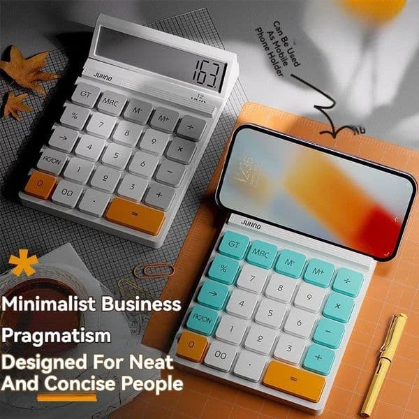 Office Calculator Goddess Model with Mobile Phone Holder Accountants Large Screen Financial Calculator for Home School Office 260508