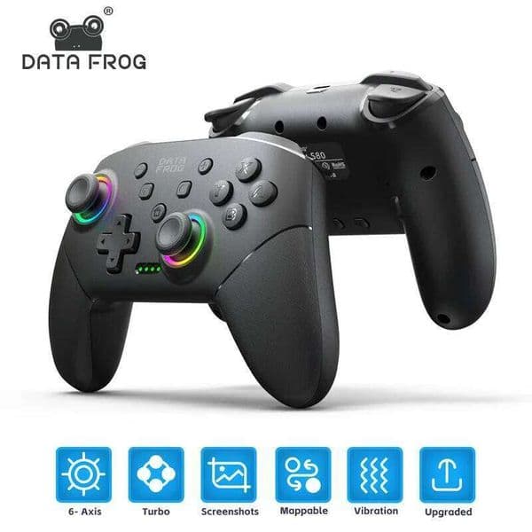 DATA FROG Wireless Pro Controller - Gamepad for Switch/Switch Lite/Switch OLED & PC Gaming Accessories S260506
