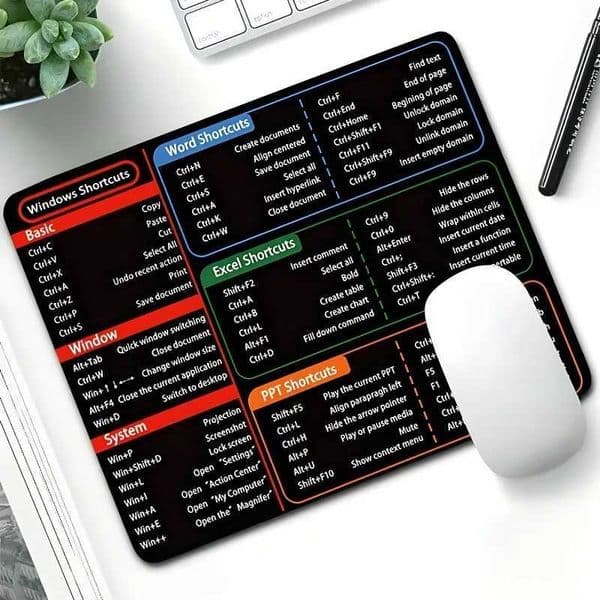 Mouse Mat Shortcuts Mouse Pad Office MousepadT260508