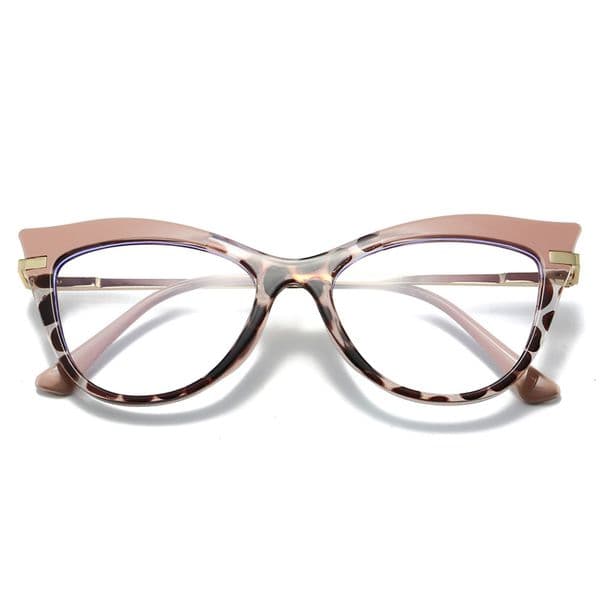 High Quality metal frame anti-blue light new foreign trade cat-eye flat glasses, retro personalized eyeglass frames