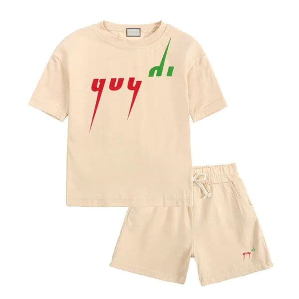 Designer 2026 Spot Goods Kids Clothing Baby Sets Boys Girls Tracksuits Suit Letters Print 2Pcs T Shirt Short baby Pants Suits Chidlren Casual Sport Clothes 90