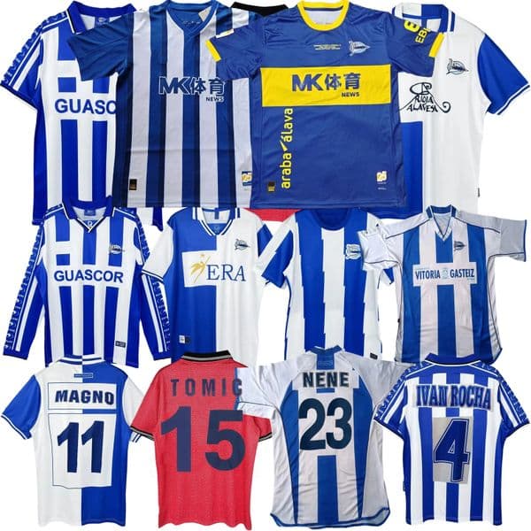 Retro 1998 99 2000 01 03 04 2011 12 Deportivo Alaves Soccer jerseys 2025 2026 JAVI MORENO OSCAR T. Cruijff CALEBE MARIANO LUCAS BOYE YOUSSEF VICENTE ALENA football shirt