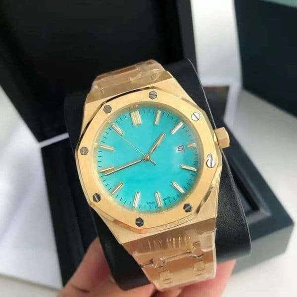 Men's automatic mechanical 42mm stainless steel strap, sapphire scratch-resistant crystal, luxurious watch, Christmas gift