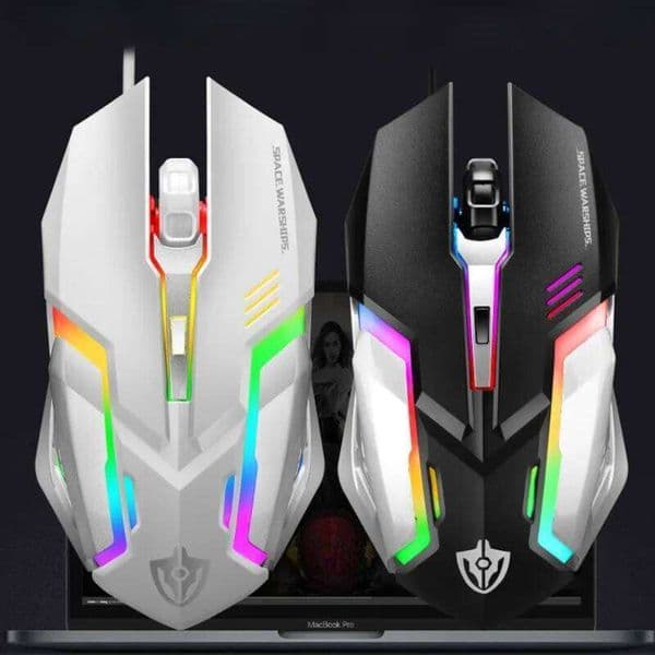 LED Backlit Wired Office Computer Gaming Mouse for Desktop Laptop 26L0508