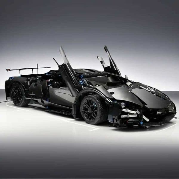 114 Black Sports Car Building Blocks Set 1000PCS Suitable for 14 Educational Assembled Model Home Decoration GiftL2605087POY