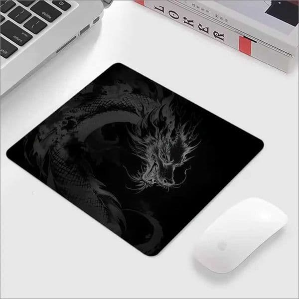 Japanese Dragon Mouse Pad 22X18 40X45 Computer Accessories Office Game Table Mat Rubber Anti-slip Mousepad Small Decor Desk PadsT260508