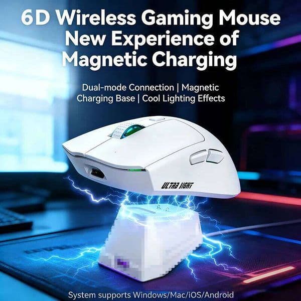BT Wireless Native Mouse Game Two-Mode E-sports laptop PAW311 Desktop Computer Iightweight Magnetic Charging New 2026 26L0508