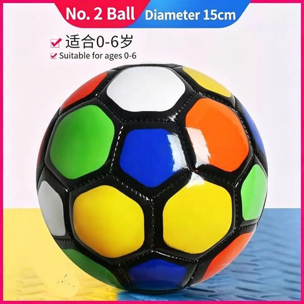 Childrens Soccer Training Ball Outdoor Sports Training Ball Size 2 Soccer Ball for Kids Sports Matches Diameter 13cm/51in 260507