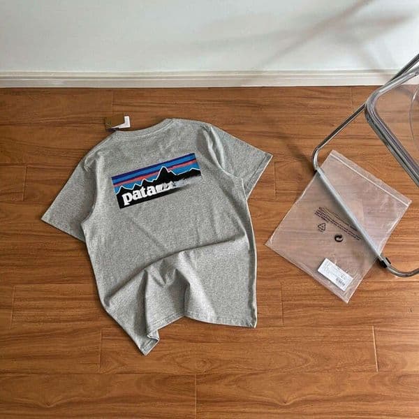 Polo Mens Designer Clothes Patahonia Shirt Patagonia Fleece T Shirt Model Short-sleeve T-shirt Outdoor Pure Cotton P-6 Print Unisex Versatile Kid Clothes