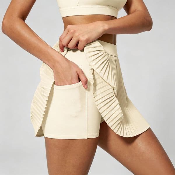 Women's Activewear Yoga Skirts, A-Line Design Workout Skirt, Lightweight Breathable Gym Tennis Skirt with Liner
