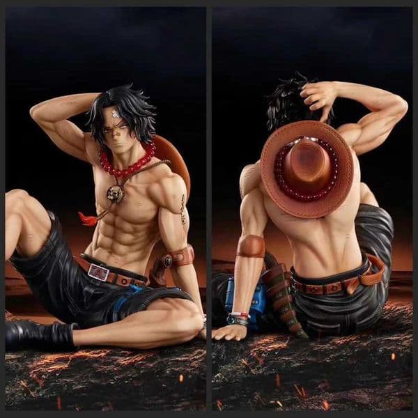 12cm One Piece Ace Anime Figure Portgas D Ace Action Figurine PVC Hassaikai Statue Model Doll Collection Toys Desk Decor Gift S260508