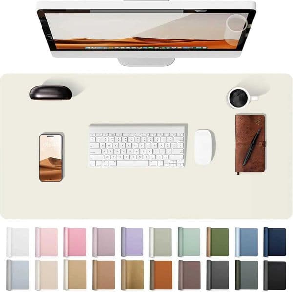 Office Desk Mat Desk Pad Protector Large Mouse Pad Waterproof Non-Slip PU Desk Blotter for Office and School HomeT260508