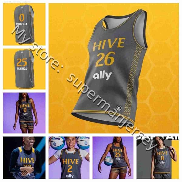 2026 Unrivaled Hive Basketball Jersey women Monique Billings 25 Saniya Rivers 22 Ezi Magbegor 13 Natisha Hiedeman 2 Kelsey Mitchell 0 Sonia Citron