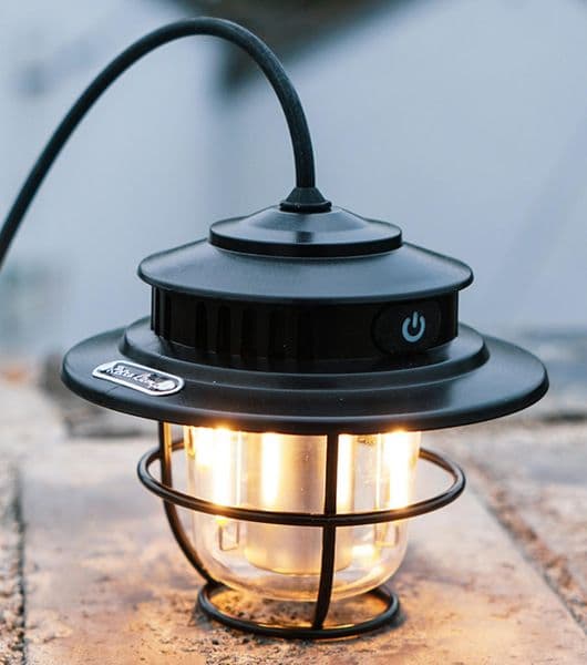 Vintage Style Solar-Powered Camping Headlamp with Easy-to-Control Intensity Settings